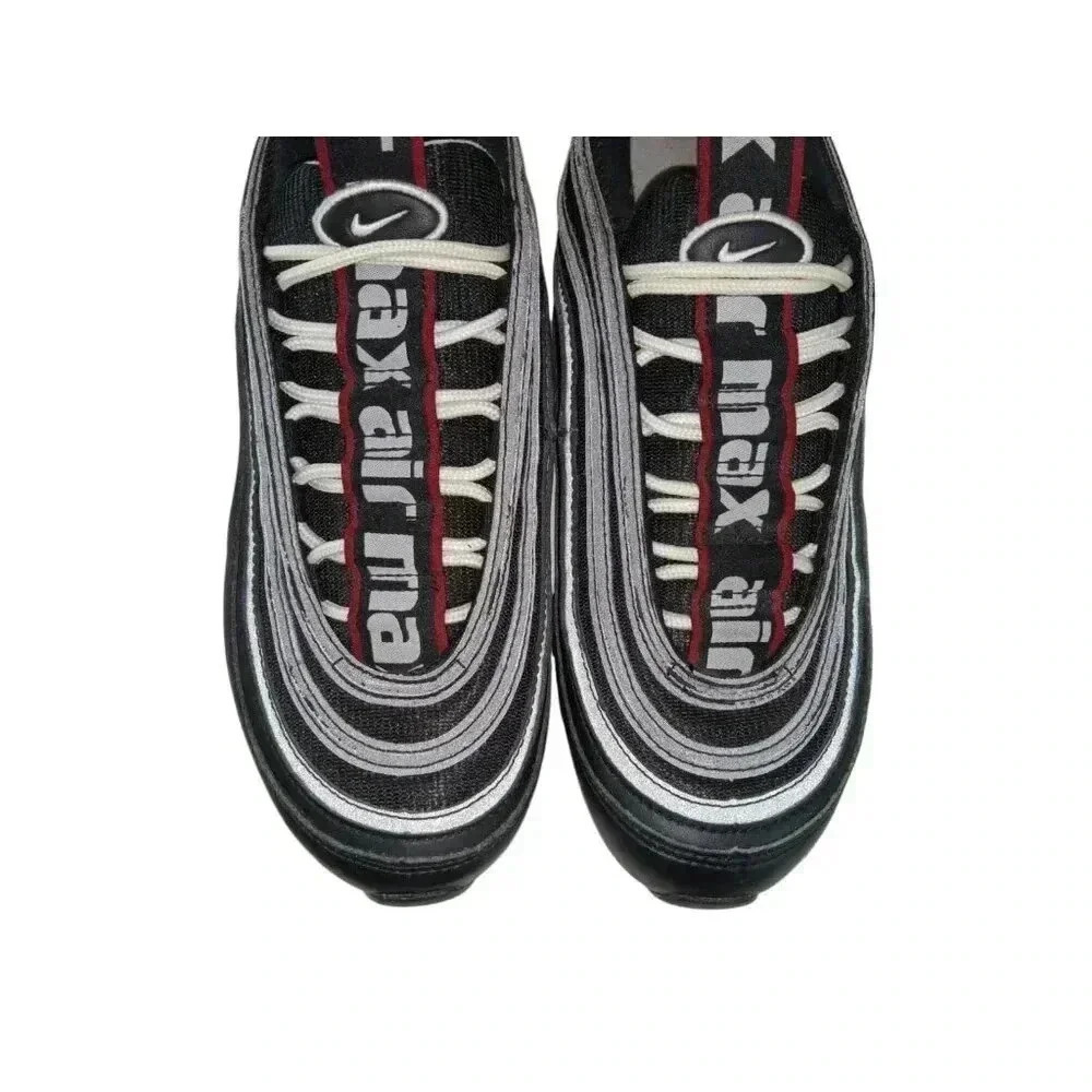Nike Air Max 97 Premium Mens Sneakers Shoes Black White 312834-008 Size 7.5 - Picture 6 of 12